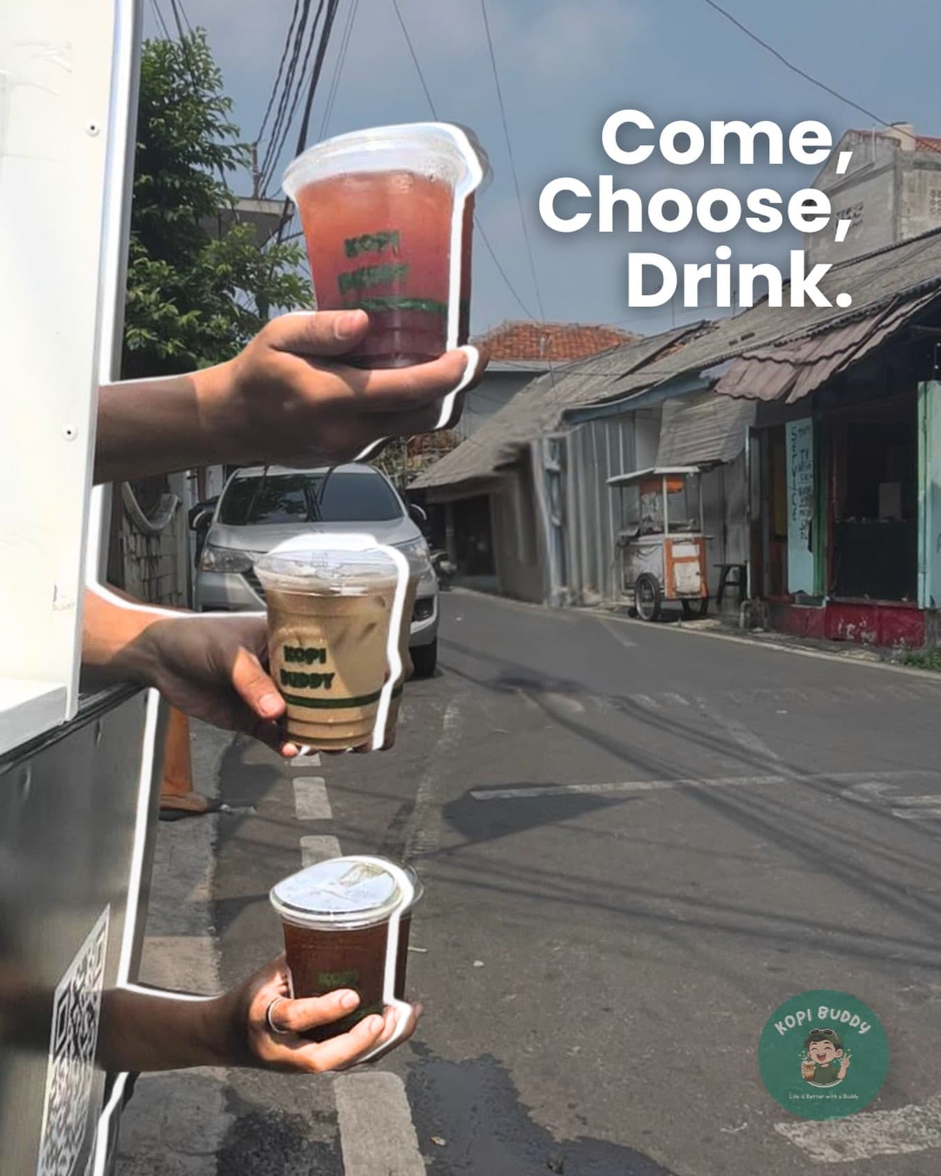 Come, choose, drink.