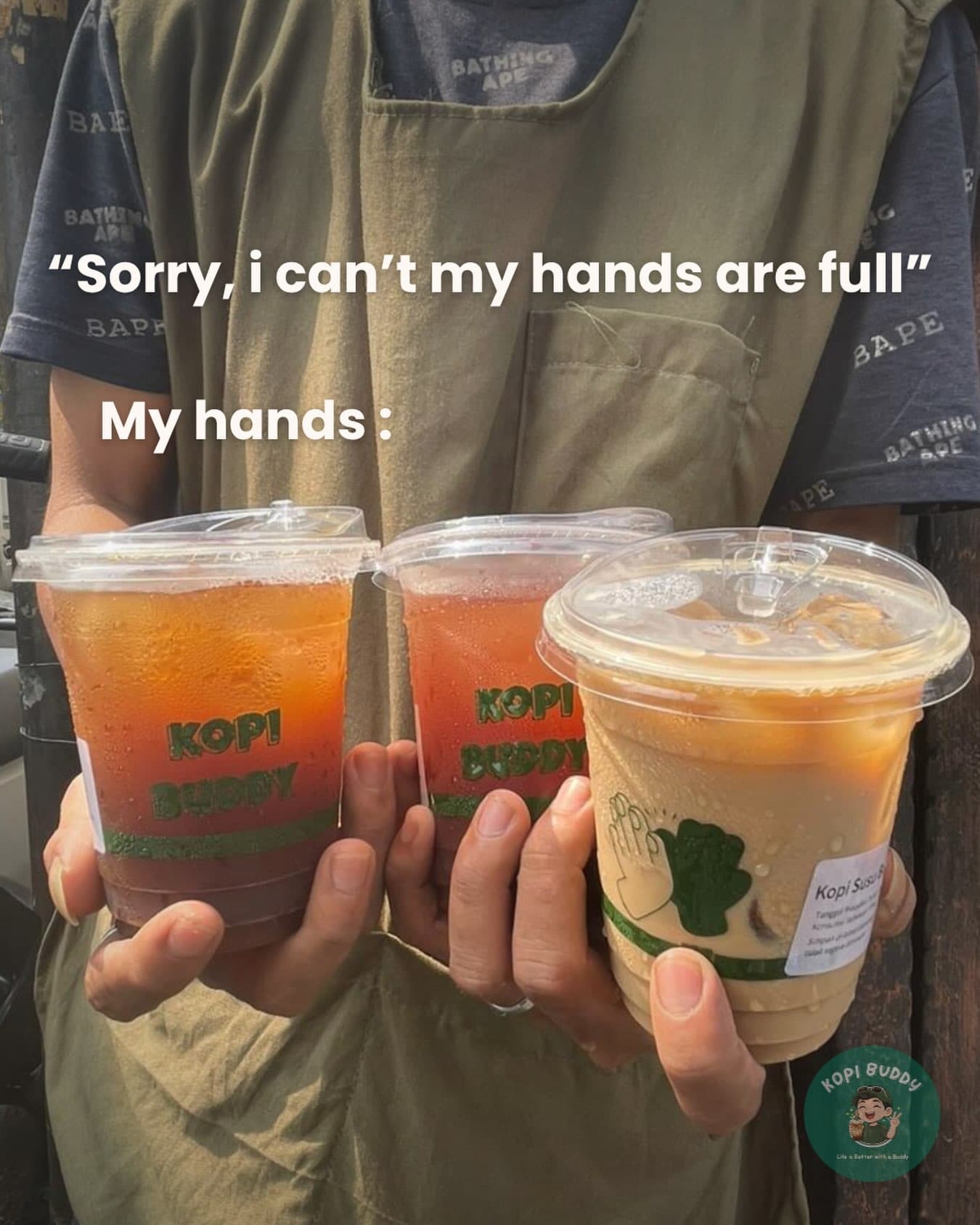 The only kind of hands full we want.